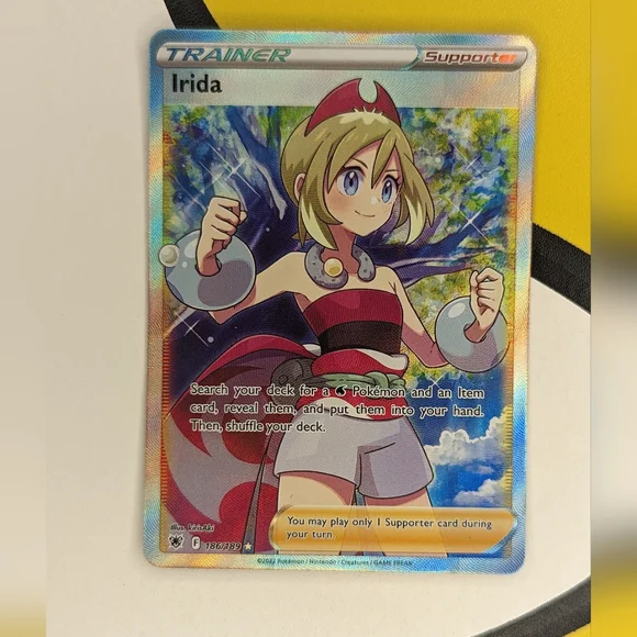 Pokemon | Toys | Pack To Sleeve Full Art Trainer Irida New Condition |  Poshmark